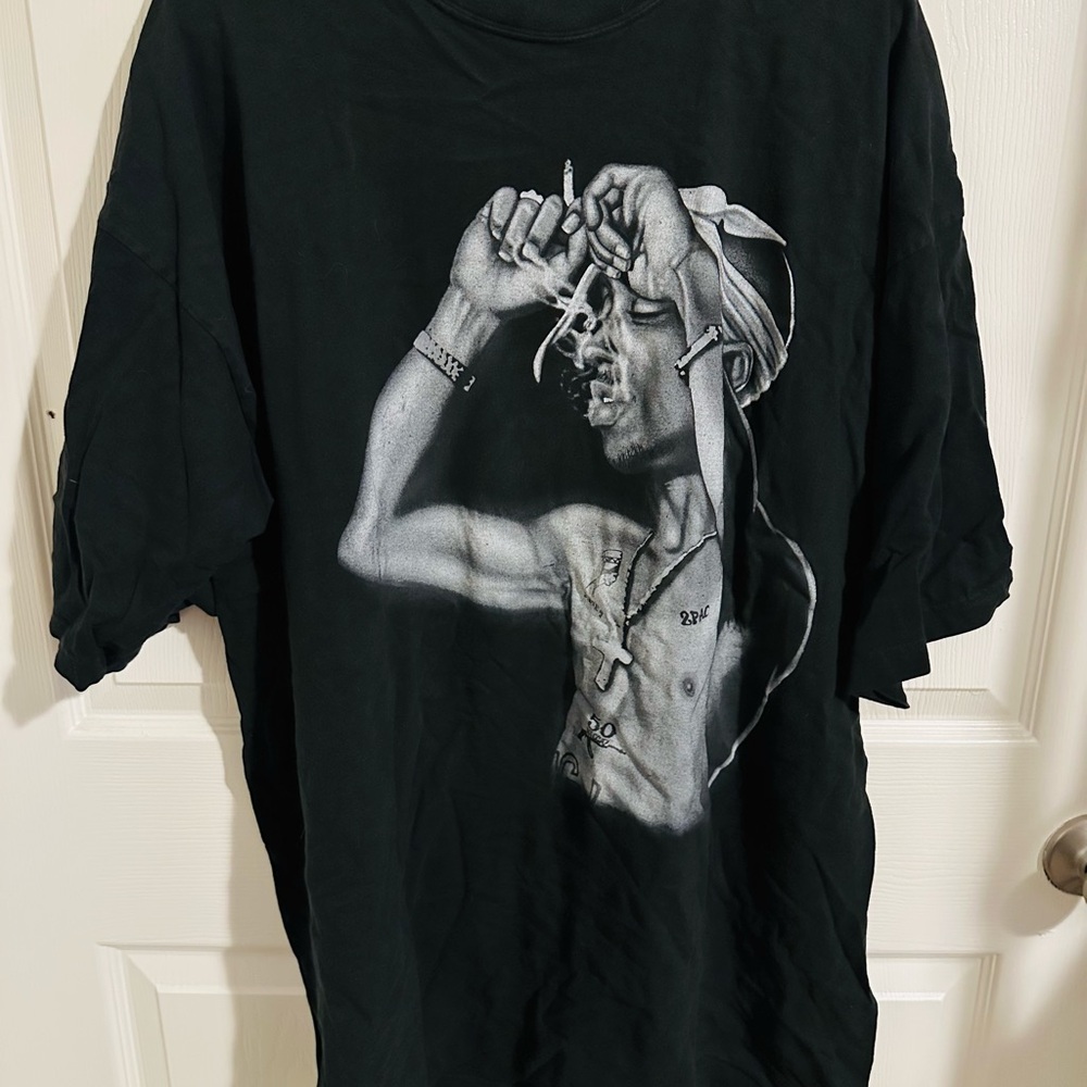 Black Graphic Tee with Iconic Design